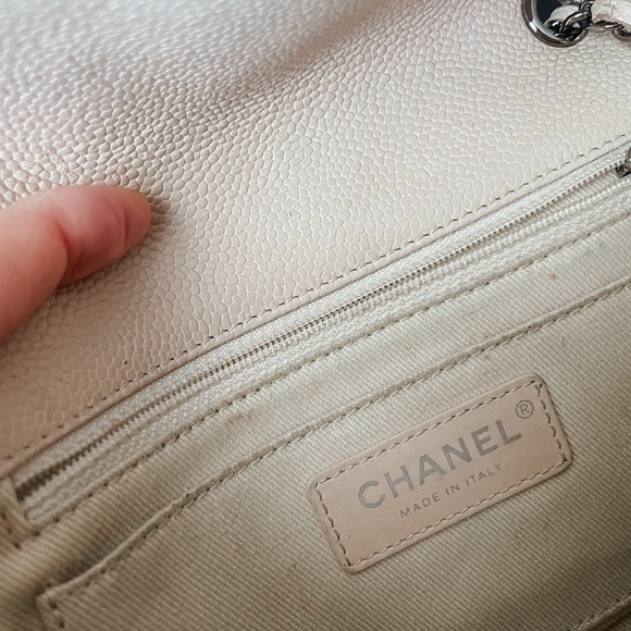 Authentic Chanel natural beauty flap bag ligh beige - Picture 8 of 13
